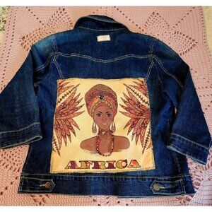 Baccini Denim Jean Jacket Youth Size Medium